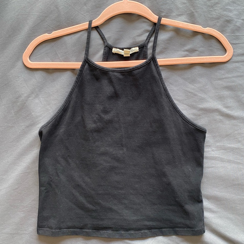 Express Black Halter Top